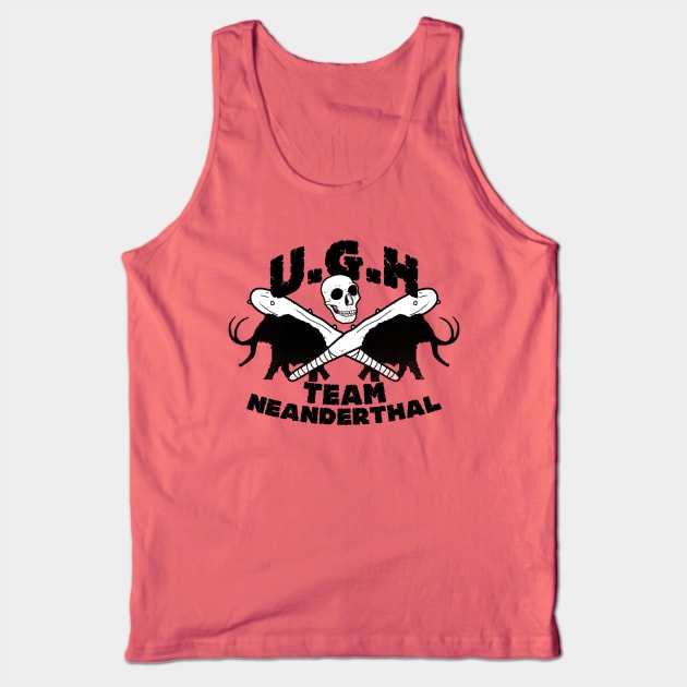 Funny Neanderthal Baseball Sports Prehistoric Baseball Gift For Sports Baseball Fans Tank Top by BoggsNicolas